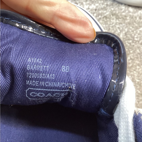 Coach Barrett Hampton Womens weekend striped sneakers size 8 - Picture 7 of 7